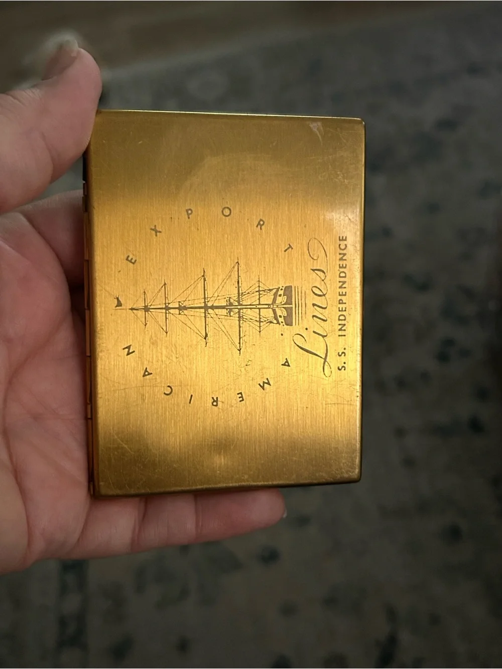 Lines S.S. Independence Gold Card Case